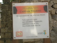 Placa recordatoria del lugar donde naci el Capitn Trueno