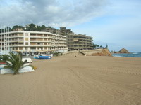 Hoteles en la playa Gran de Tossa de Mar, Costa Brava