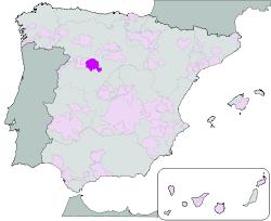Mapa de la denominación de Origem Rueda