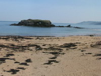 Vista panormica de la Playa de la Isla, en Colunga